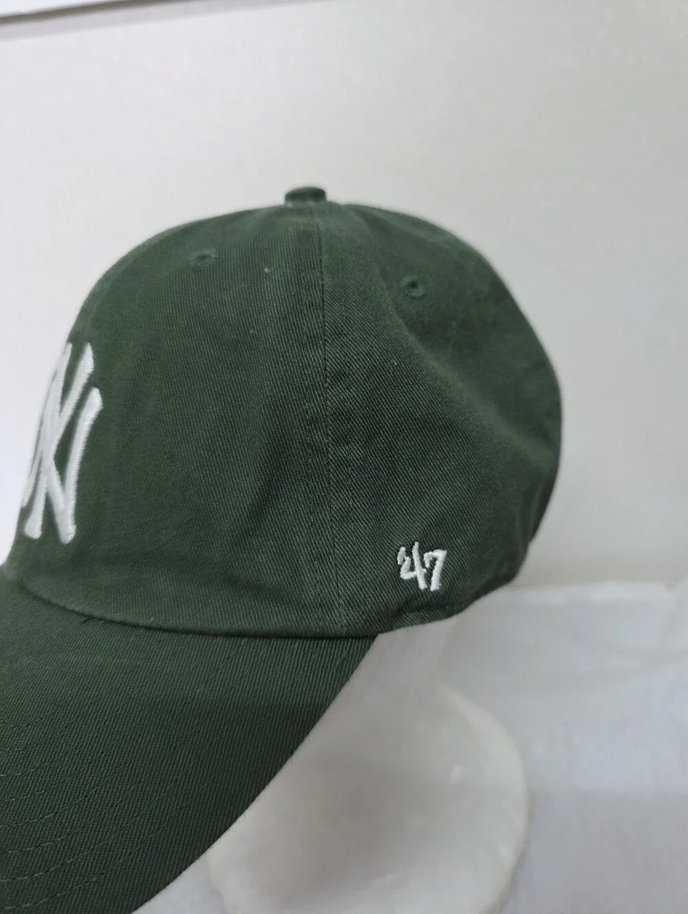 MLB New York Yankees 47 Brand Clean Up Hat Adjustable Strap Kelly Green One Size